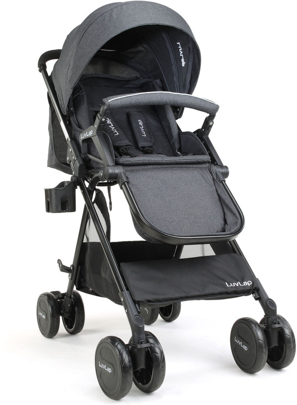 LuvLap Baby New Sports Stroller Black | Mumpa