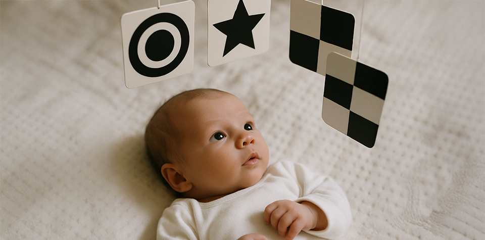 Month 0-1: High-Contrast and Visual Stimulation Toys | Mumpa